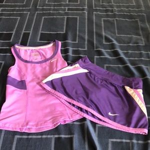 Nike matching tennis skirt and tank